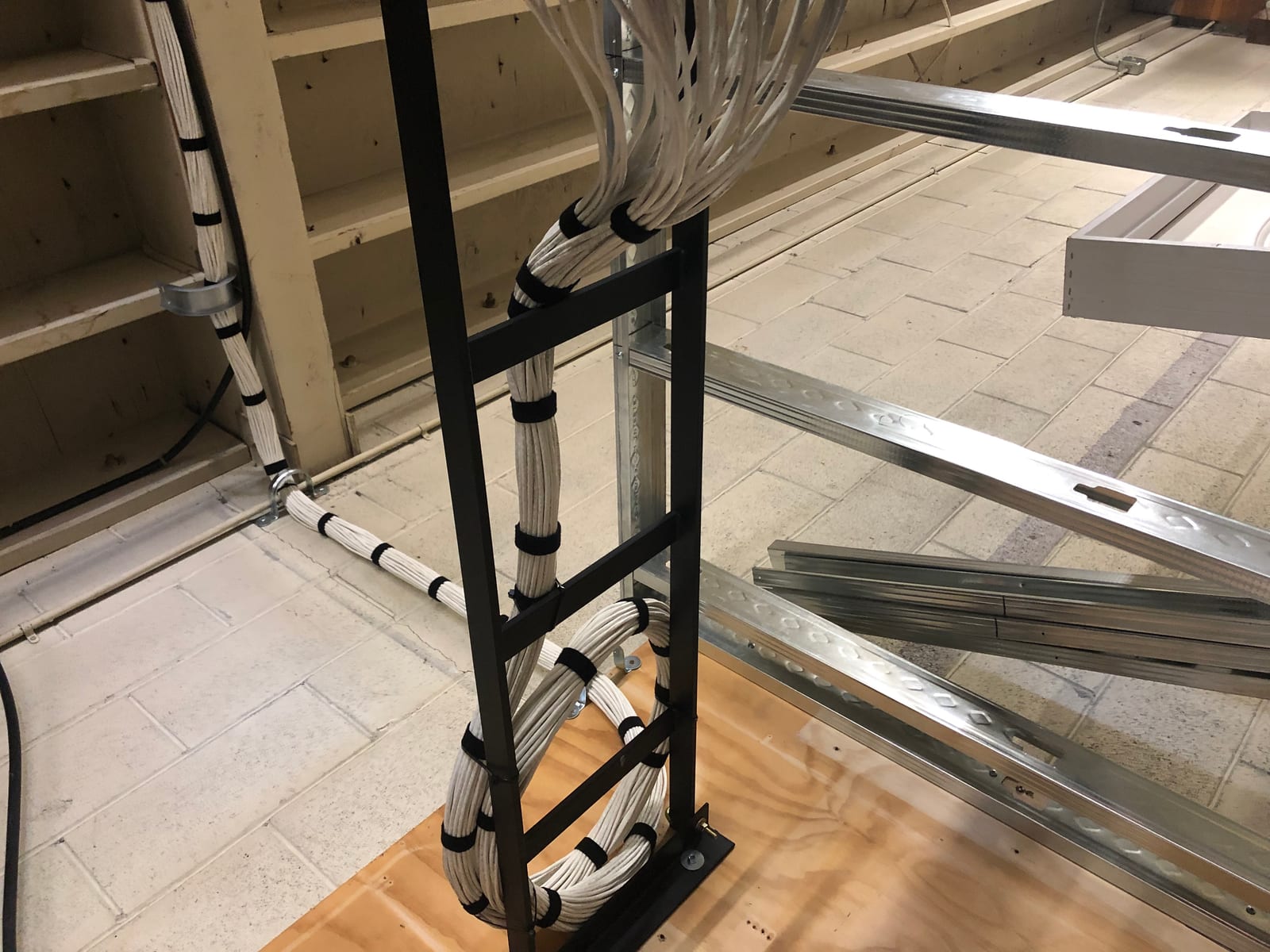Telwork data cabling and network rack installation